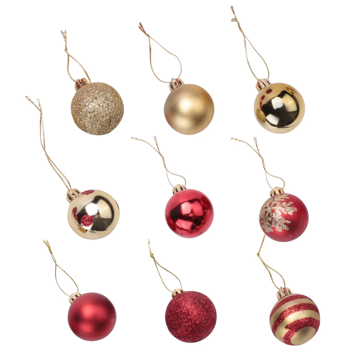 50Pcs Christmas Tree Decorations Balls Bauble Xmas Party Hanging Ball Ornaments Christmas for Home New Year GiftJAS