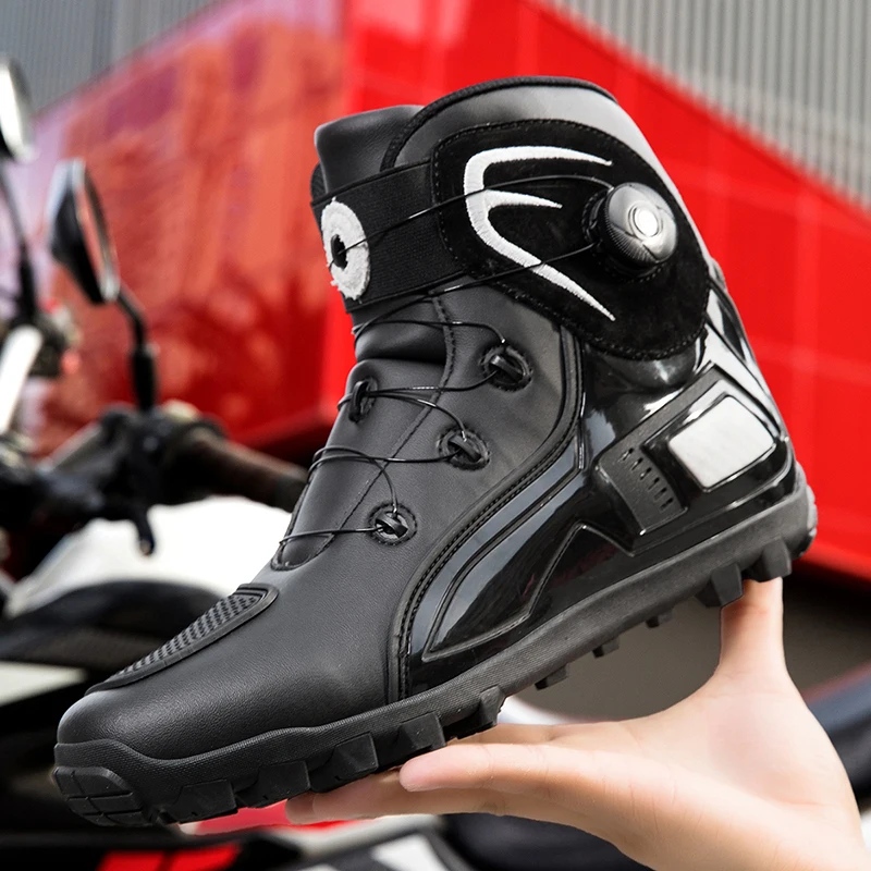 

New comfortable fashion professional protective riding boots men's motorcycles four season outdoor casual off-road riding shoes