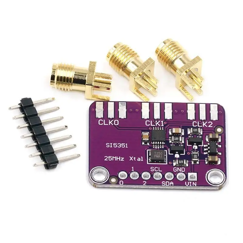 1 Set Si5351A I2C Clock Generator Breakout Board DC3-5V CJMCU-5351 Module for Amateur Radio Frequency Application Projects