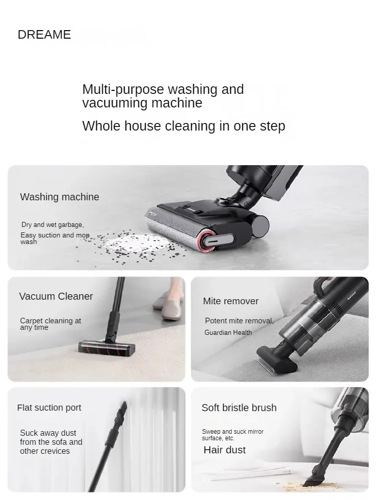 Dreame Floor Washing Machine A Multi-purpose Hot Washing Hot Drying Washing Mopping and Vacuuming Machine Home Appliances