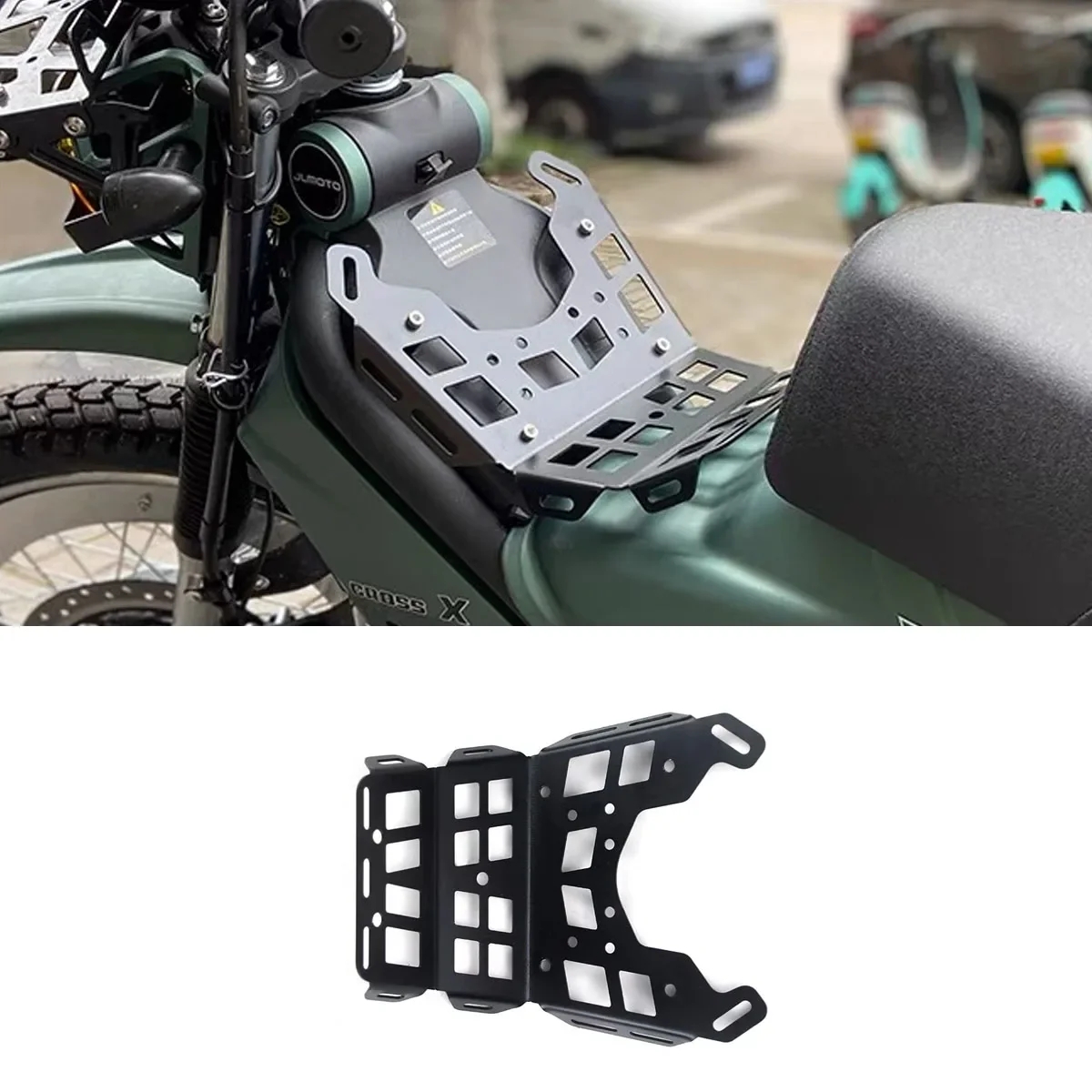 Motorcycle modification mid rack accessories storage rack stainless steel waterproof device Fit For JIALING COCO CROSS125X JL125