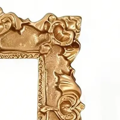 12pcs Gold Picture Frames Vintage Baroque Resin Photo Frame Set 4 Designs Small Square Oval Heart For Wedding Party DIY Jewelry