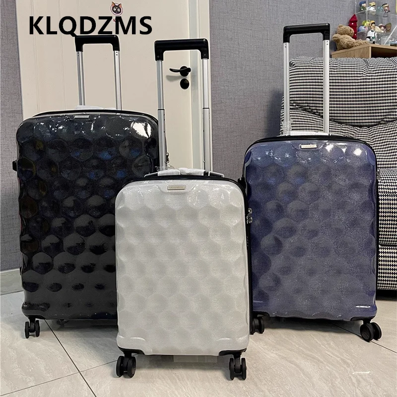 

KLQDZMS High Quality Suitcase Large Capacity Trolley Case Ultra-light Boarding Box 20"24"28 Inch Cart Type Travel Bag Luggage