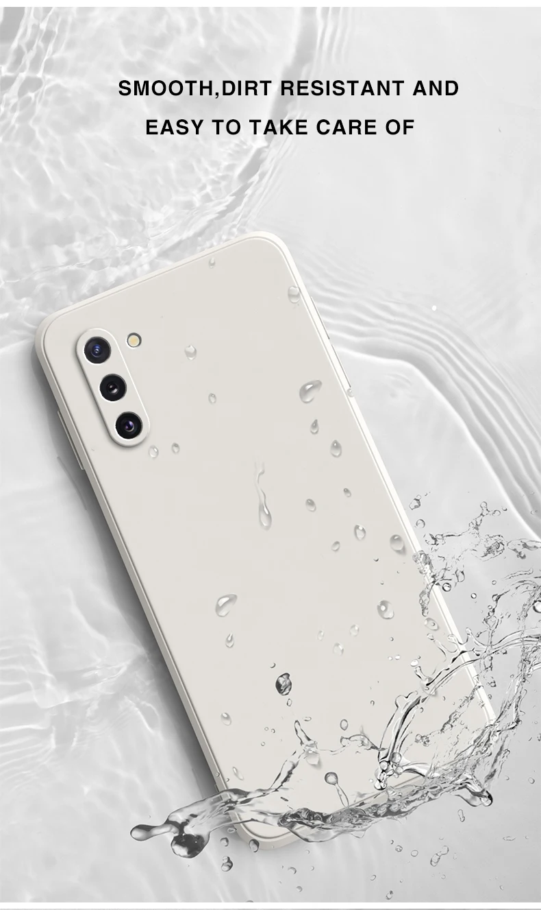 Quadratische Flüssigsilikonhülle für Samsung Galaxy Note 10 Plus 5G, Rückseite des Telefons, Samsung Note 10 Note 10 Plus 360, stoßfestes Gehäuse – Detail 7