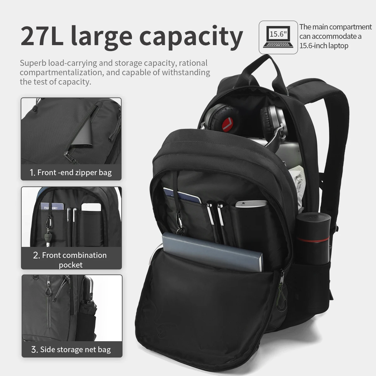 Lifetime Warranty Sport Backpack For Men 15.6inch Laptop Backpack Casual Backpack Men Travel Bag Outdoor Backpack Waterproof Bag