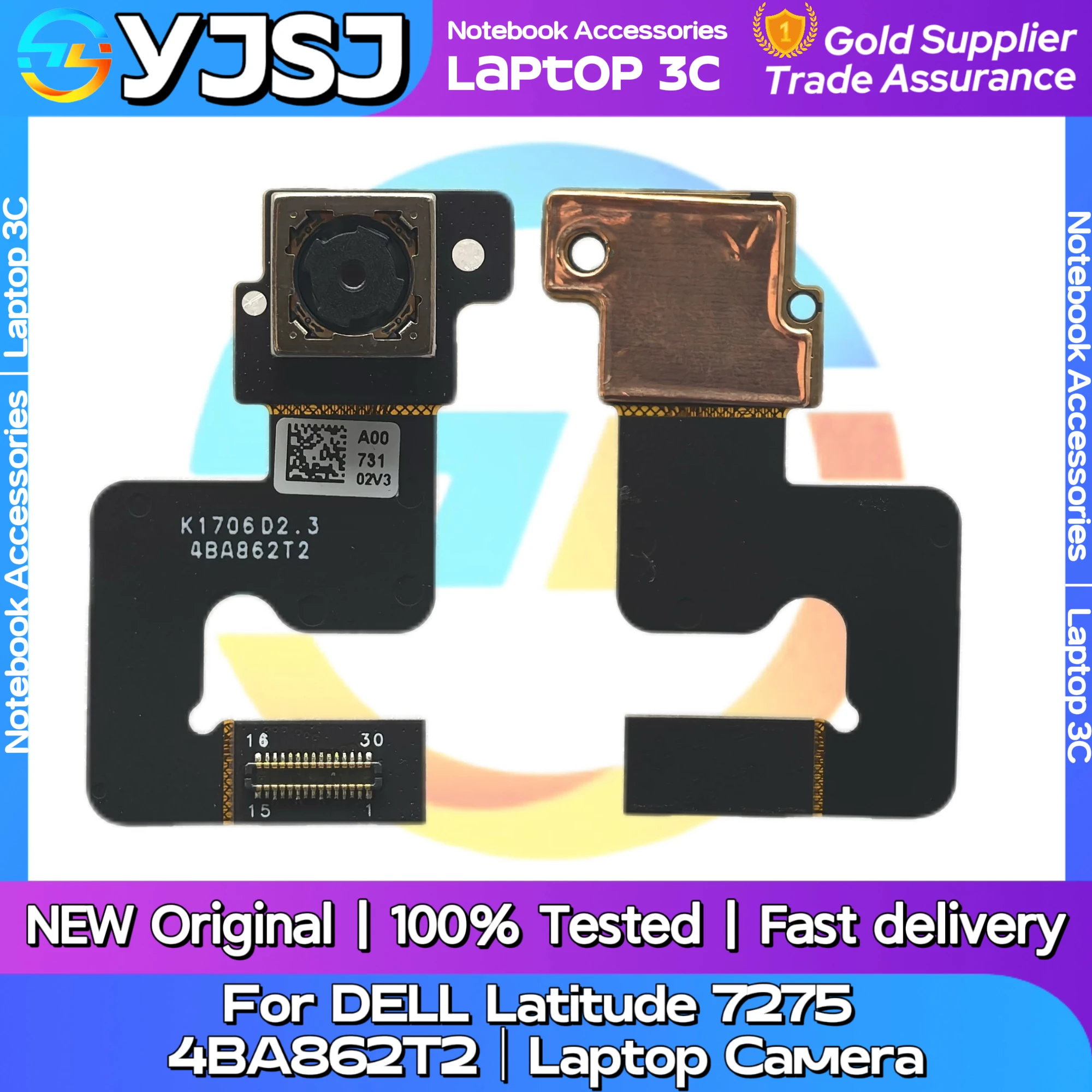 New Original Laptop Notebook Camera For DELL Latitude 7275 Front Camera 4BA862T2 Video Head Module