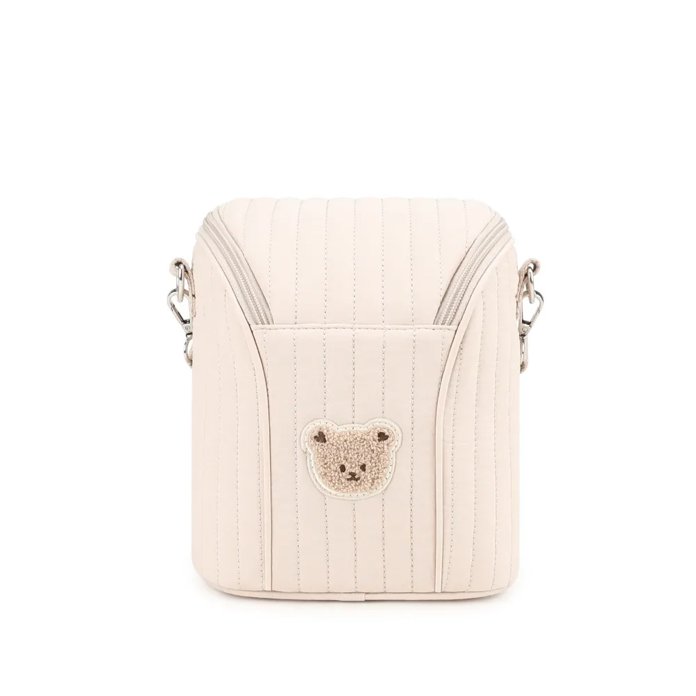 

New Bear Breast Pump Bag Insulated Pure Cotton Breastmilk Cooler Bag Portable with Handle Bottle Bag for Daycare Outdoor