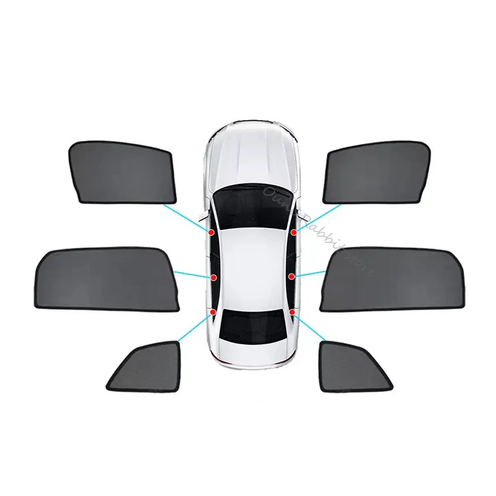For Leapmotor B10 2025~2027 2026 Car Magnetic Mesh Privacy Sunshade Side Window Sun Shade Mosquito Net Protection Accessories image 3