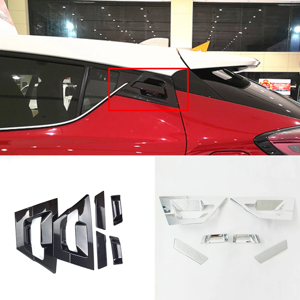 

ABS Carbon chrome For Toyota C-HR CHR 2017 18 19 2020 Car accessories Car door protector Handle Decoration frame Cover Trim