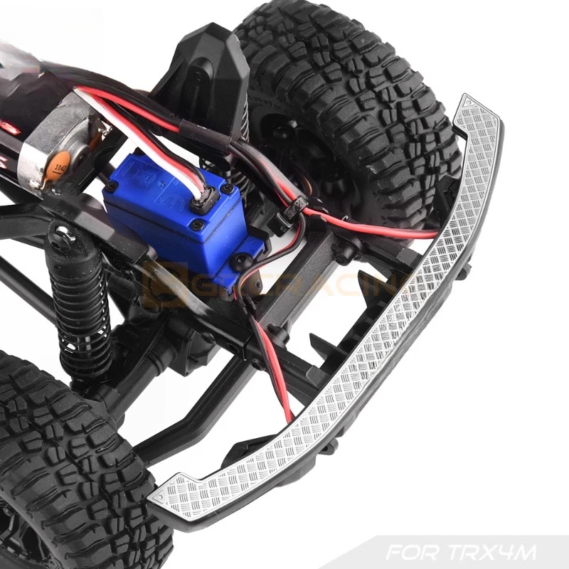 

Stainless Steel Front Bumper Anti-slip Decorative Sheet for 1/18 RC Crawler Car Traxxas TRX4-M Ford Fierce Horse Upgrade Parts