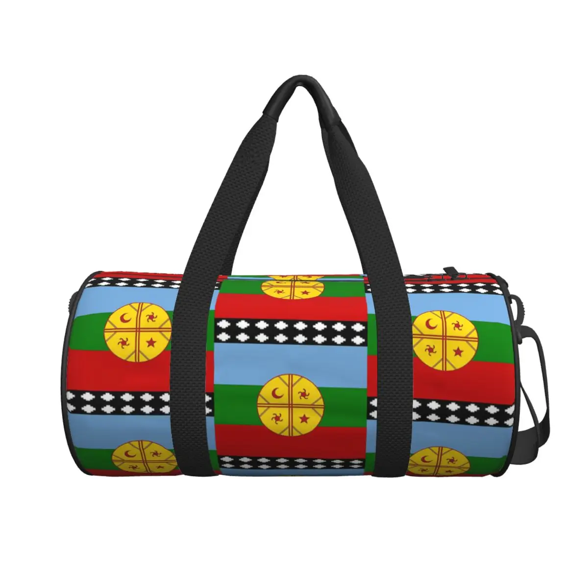 

Флаг Кленачи Bandera Mapuche Большая спортивная сумка Многофункциональная дорожная сумка Duffle Сумки Сумка для фитнеса