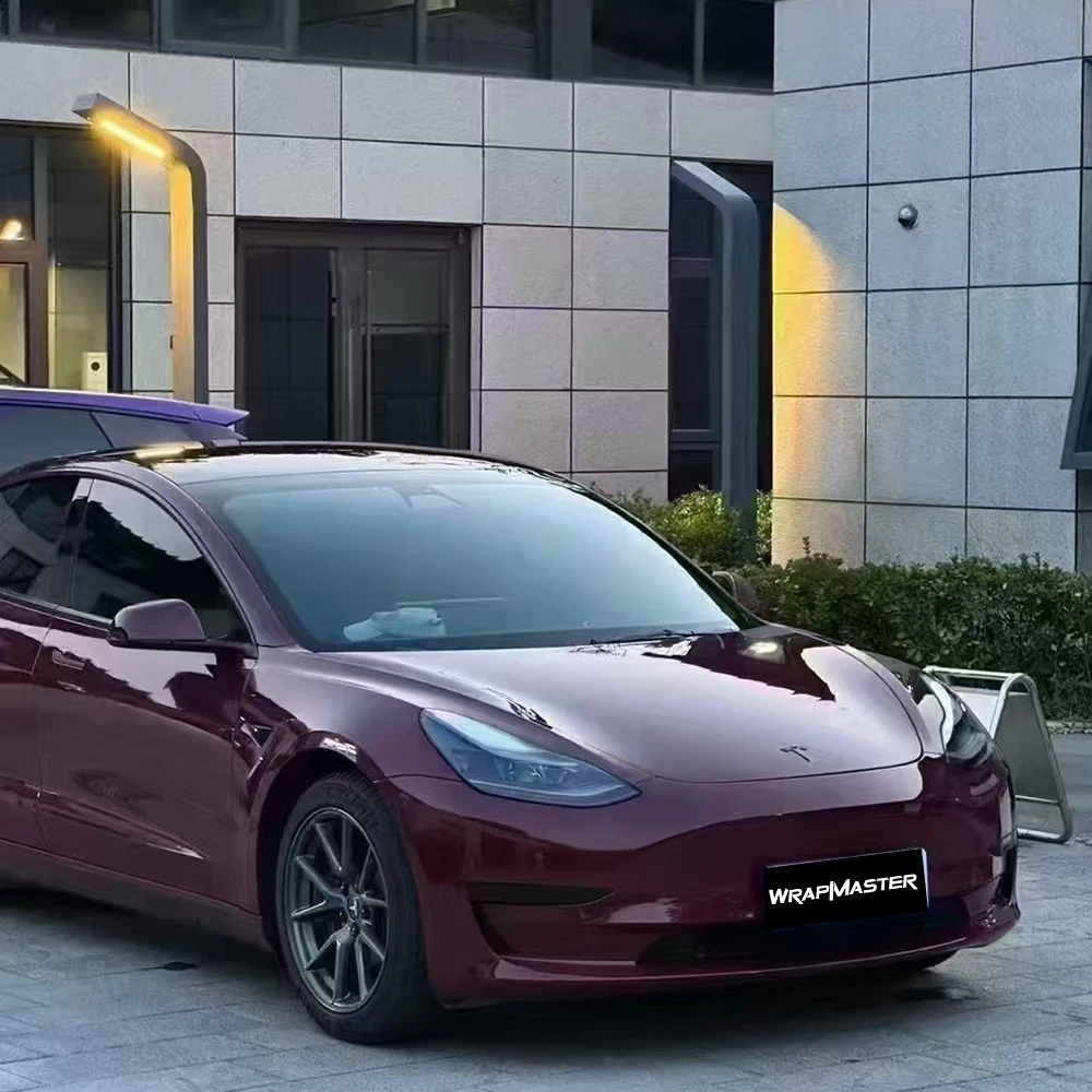 

ПЭТ металлик красная пленка для изменения цвета автомобиля глянцевая обертка автомобиля экономичность стоимости автоматический лист для трансформации цвета кузова