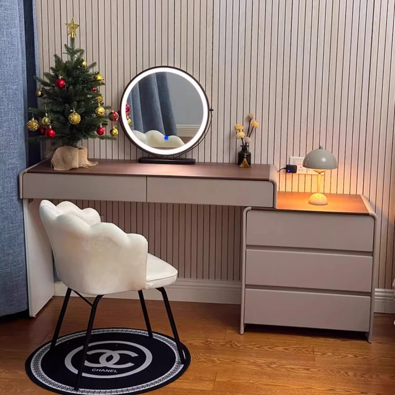 Minimalist Nordic Vanity Table Organizer Modern Mirror Service Cheap Dressing Table Cabinet Desk Beauty Vestidores Furniture