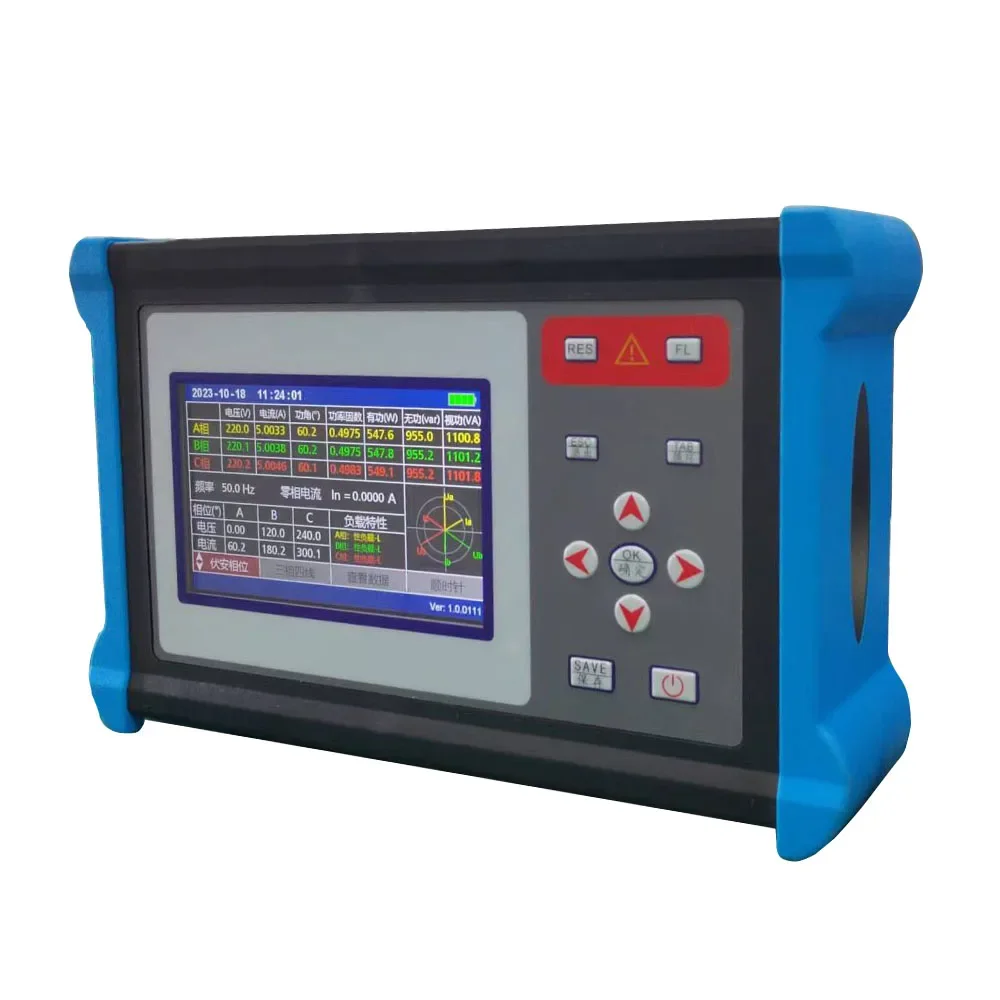Handheld Electric Energy Meter Digital 3-Phasen Voltammetry Meter Volt Ampere Meter Power Quality Tester