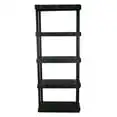 

Shelf Plastic Garage Shelves, Black