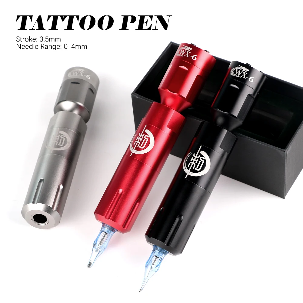 

Wireless Tattoo Pen Kit Rotary Tattoo Pen with 1300mAh Battery Supply for Body Art & Permanent Makeup Tattoo Machine Set