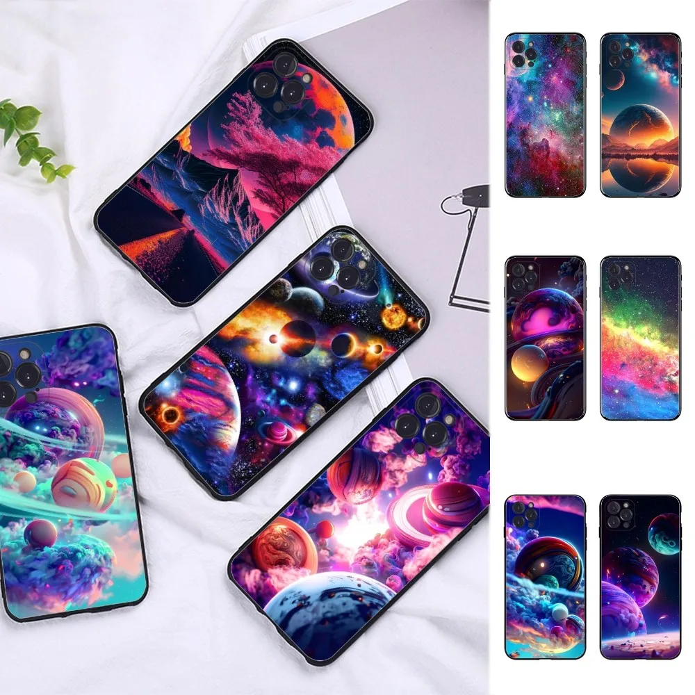 

Universe Galaxy Phone Case For IPhone 15 14 11 12 13 Mini Pro XS Max Cover 6 7 8 Plus X XR SE 2020 Funda Shell