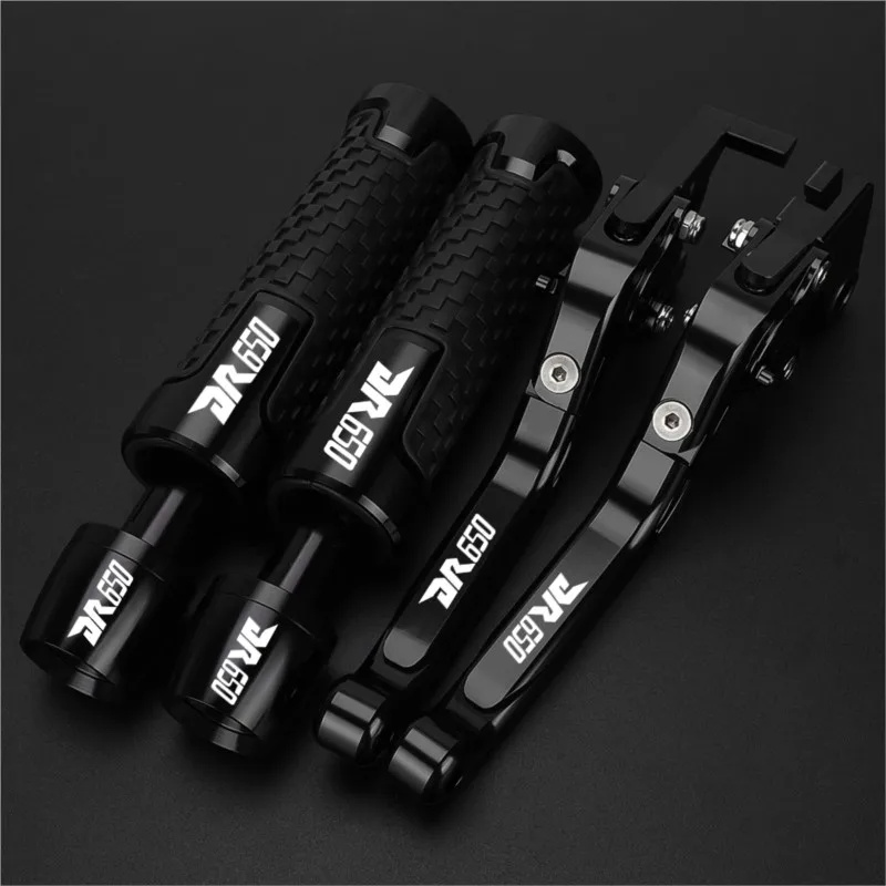 Motorcycle Aluminum Adjustable Brake Clutch Levers Handlebar Hand Gripss FOR Suzuki DR650 DR 650 1994-2010 1995 1996 1998 2008