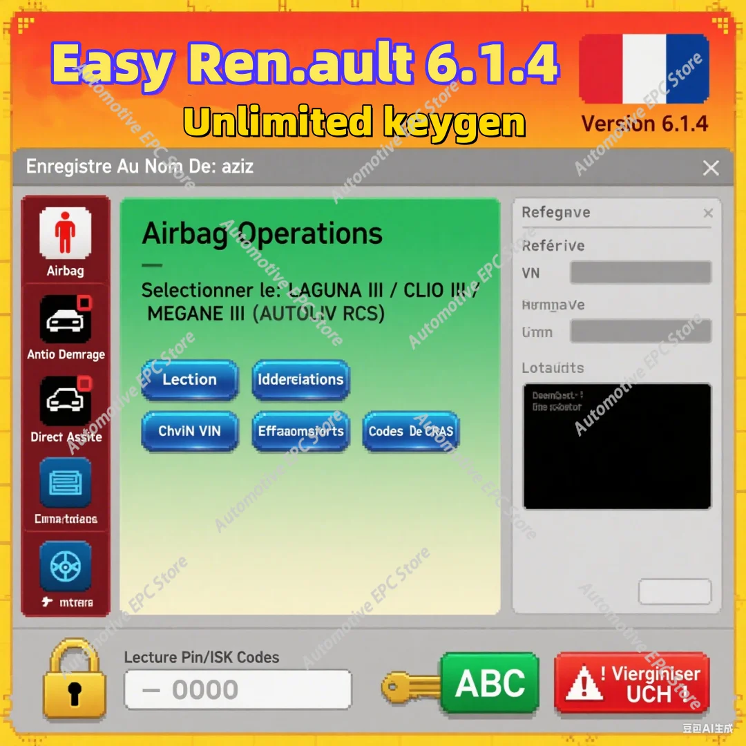 

Очиститель UCH WORK с Renolink Easy Ren/ault 6.1.4 Key Maker Dacia Edit Ecu для программатора Ren/ault Clear Crash Карты с подушкой безопасности Ключи