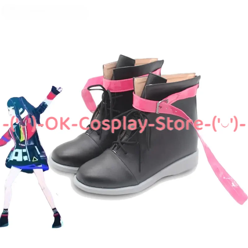 Jogo Projeto Sekai Shiraishi Um PU Sapatos, Botas de Carnaval de Halloween, Cosplay Props, Custom Made