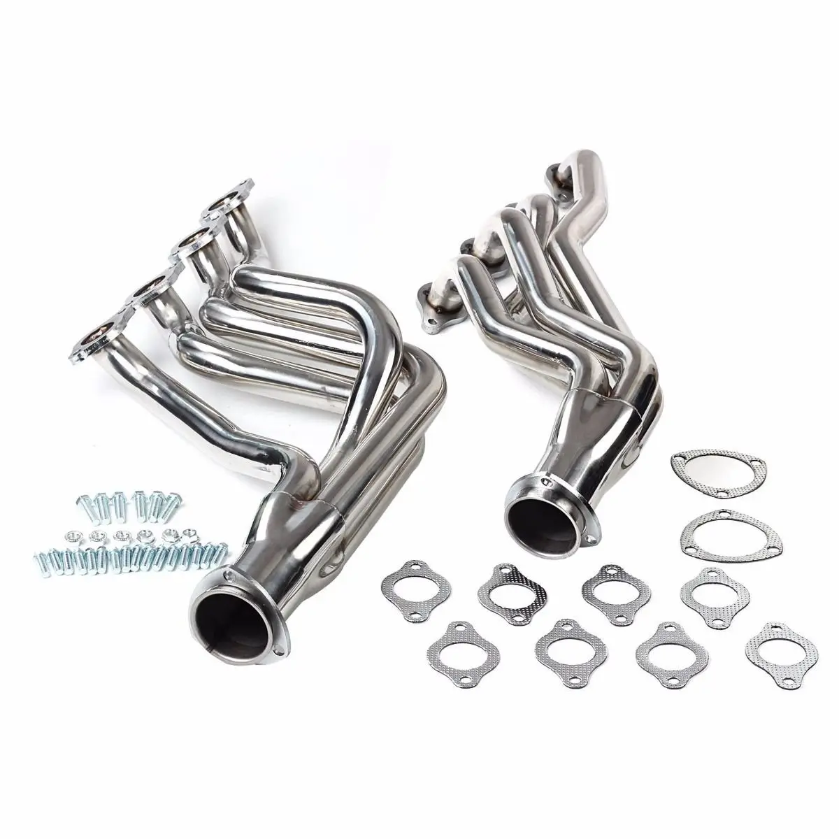 MT001019 EH28038 Colectores de Escape para Chevy 1968-1972 BBC 396 427 Chevelle Camaro Plateado