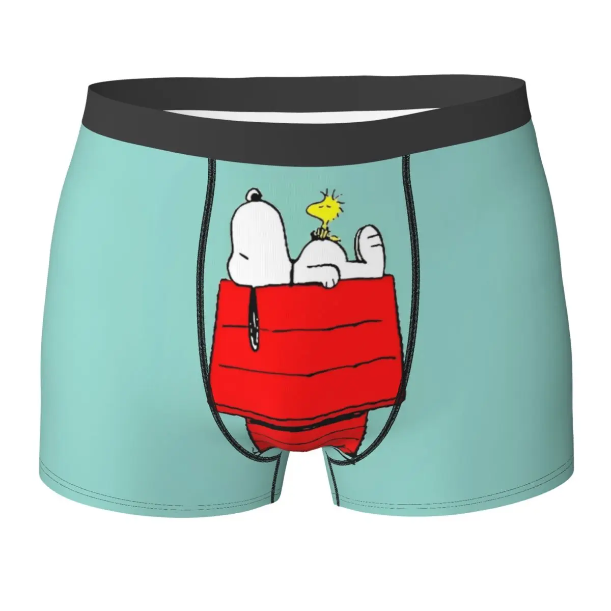 Snoopys Underwear Printed Trunk Hot Sale Men Panties Comfortable Boxer Brief Gift