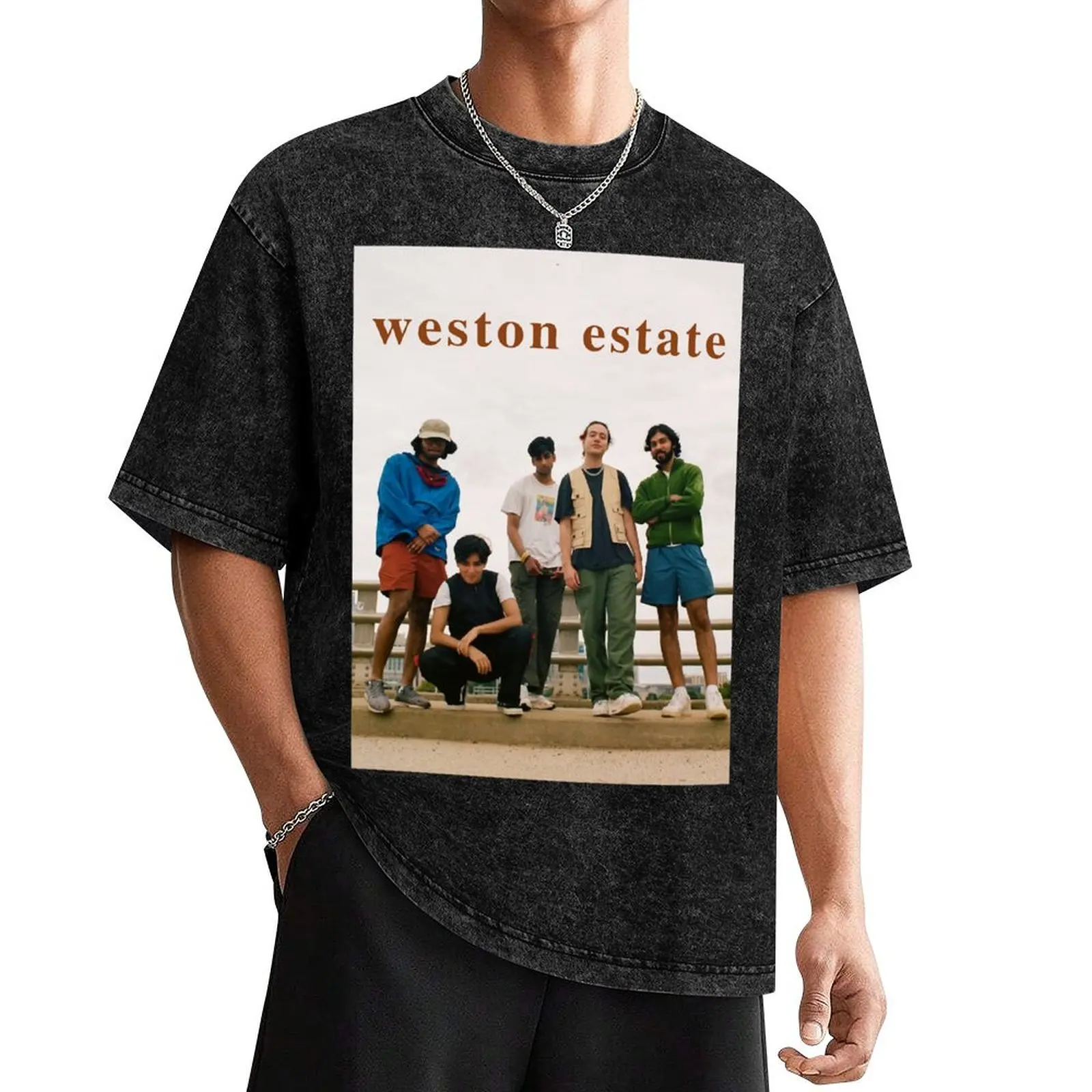 weston estate T-Shirt plain anime clothes summer top compression shirt men