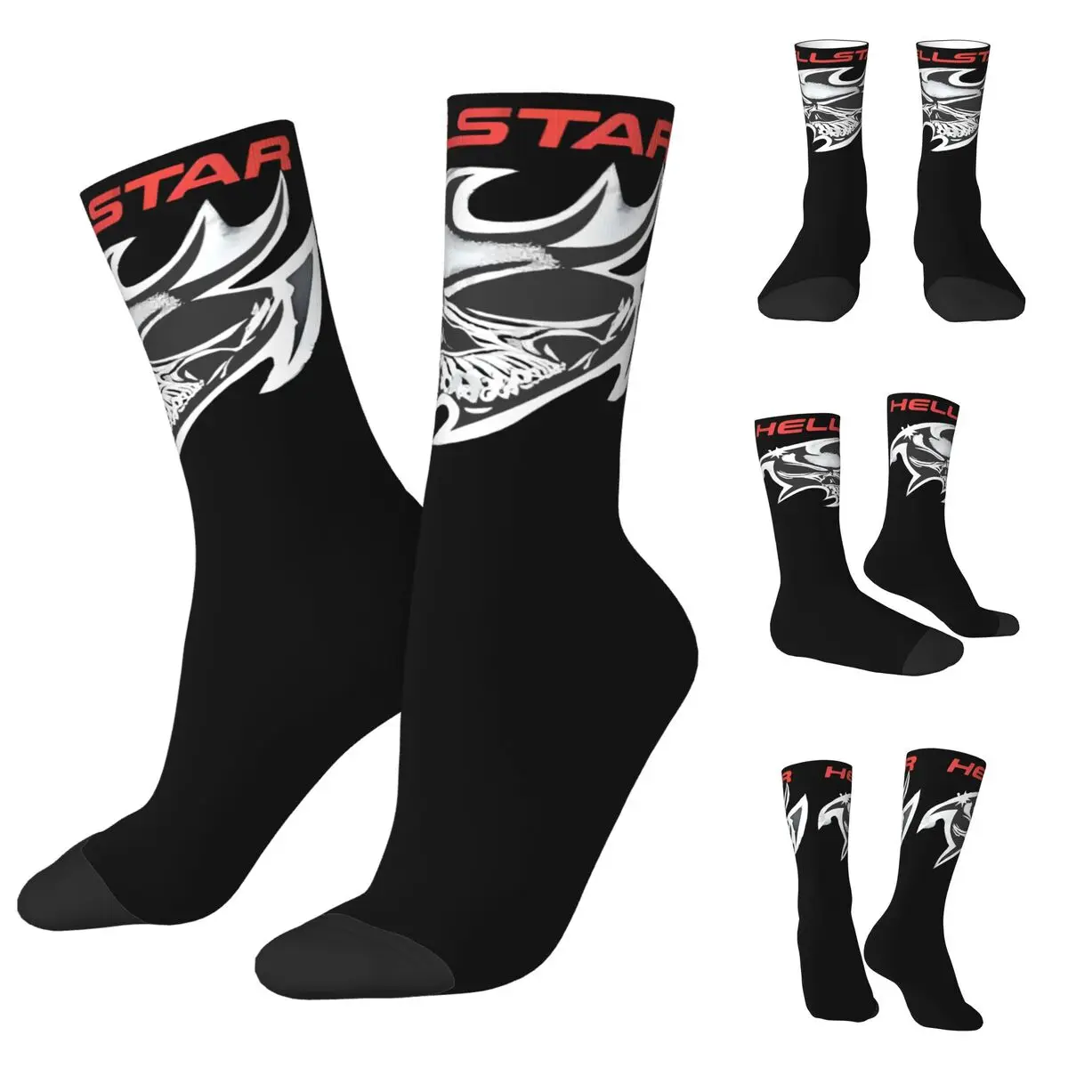 

THE Hell A star Unisex Socks,Hiking 3D Print Happy Socks Street Style Crazy Sock