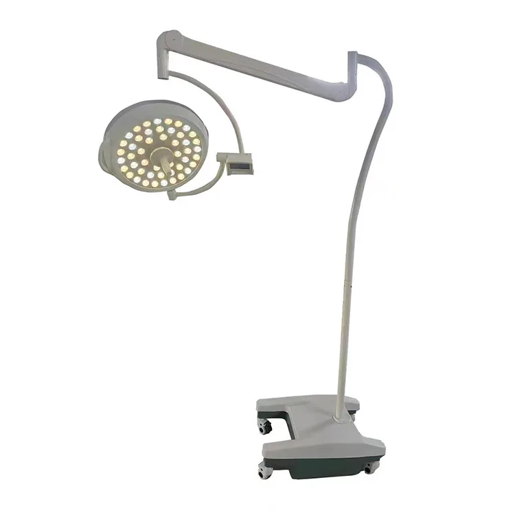 Portable LED Operating Lamp for Hospitals Movable 500 Surgical Floor Light Electric with Metal theatre light