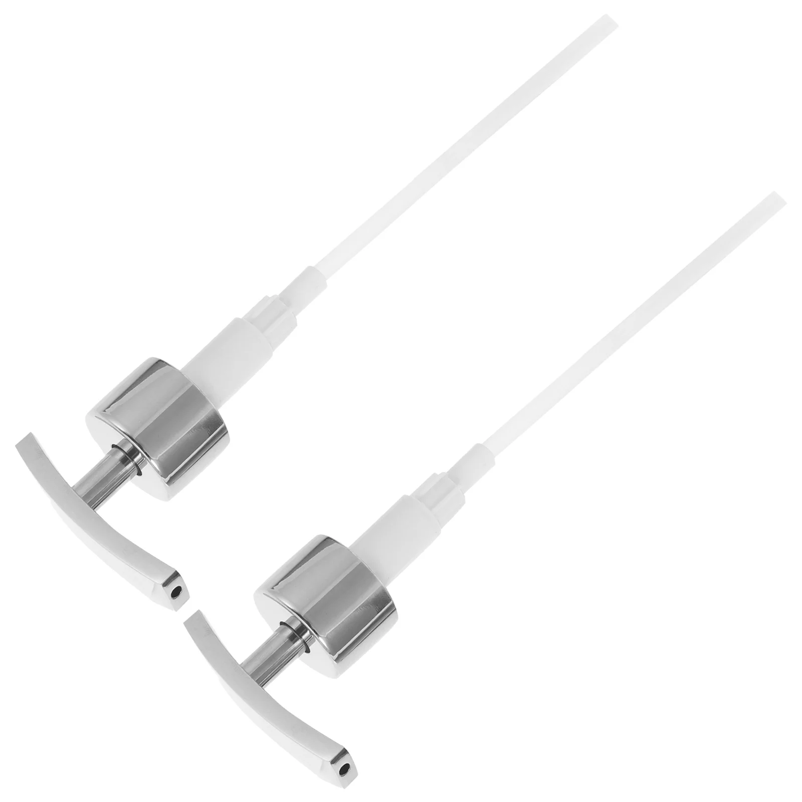 

2Pcs Pump Head for Bottles Stainless Steel Liquid Dispenser Replacement Press Down Mechanism for Shampoo Lotion Body Wash Use