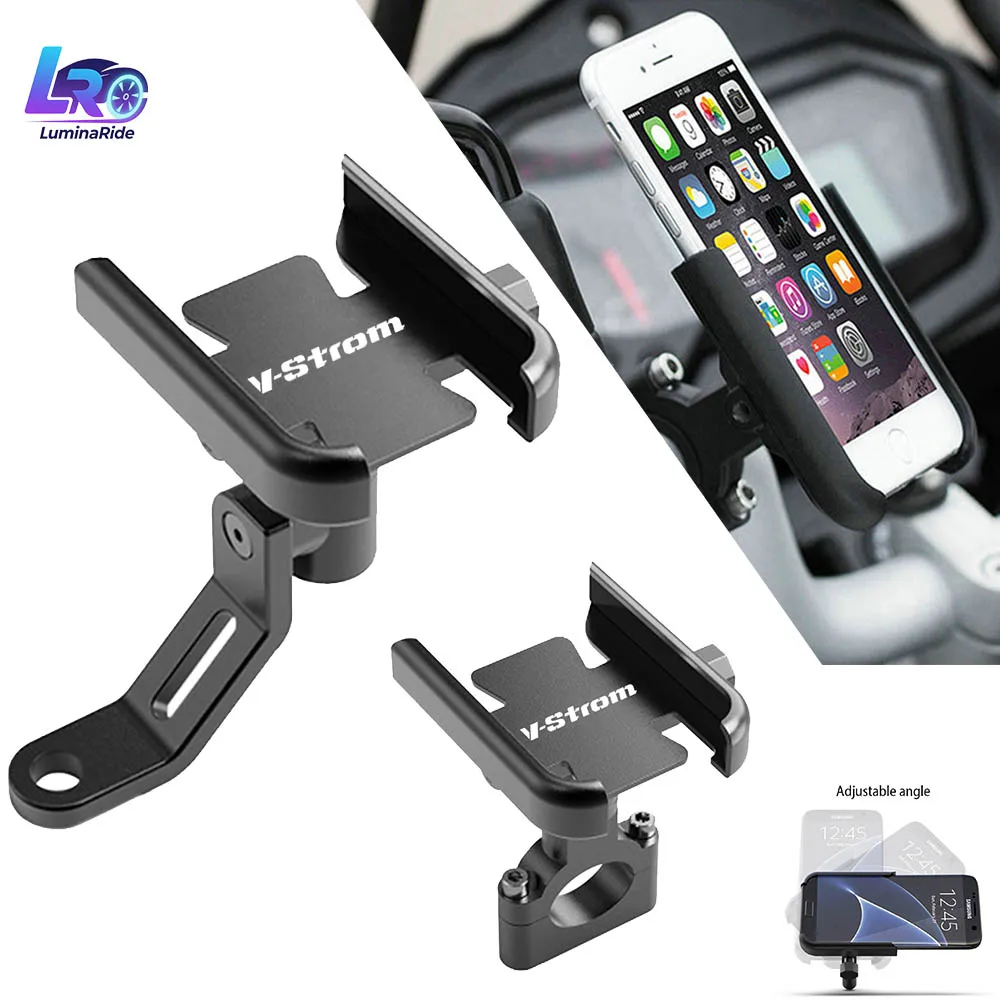 GPS Phone For SUZUKI VSTROM DL250 DL650 DL1000 DL 650/1000/XT Motorcycle CNC Rotatable GPS Navigation Mobile Phone Stand