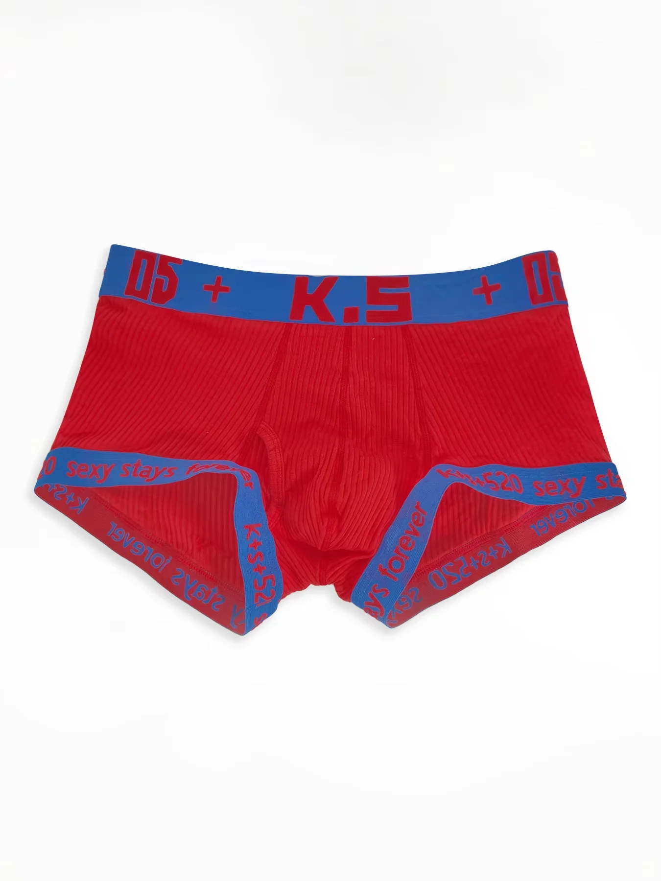 

Solid Color Men's Casual Boxers Elastic Waistband Comfortable Underpants Youth Fashion U Convex Pouch Boxy Underpants Daily Wear