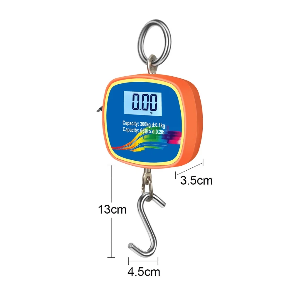 Voltage Meter Digital Hanging Scale 30.0*12.6*10.7cm LCD Display Scale Accurate Measurement Dual-Sided Display