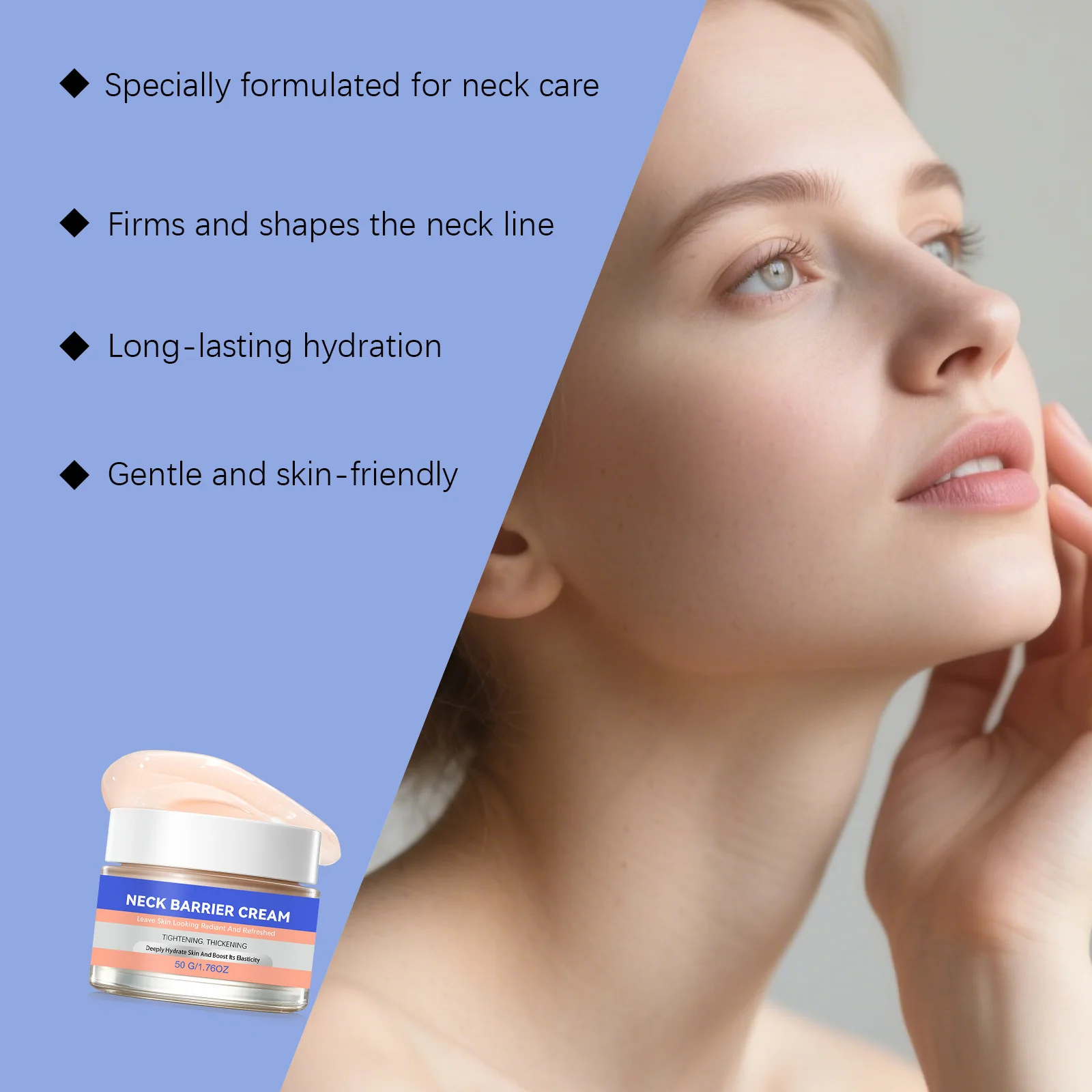 Collagen Neck Cream Reduce Fine Lines Wrinkle Lifting Eliminate Double Chin Nourish Neck Rejuvenation Korean Massage Neck Lotion