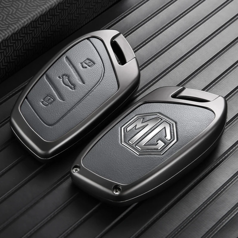 Zinklegierung Autoschlüssel-Hülle für MG ZS ZS EV Smart-Fernbedienung Schlüsselschutzhülle mit Schlüsselring Auto-Styling Modifikationsteile – Detail 13