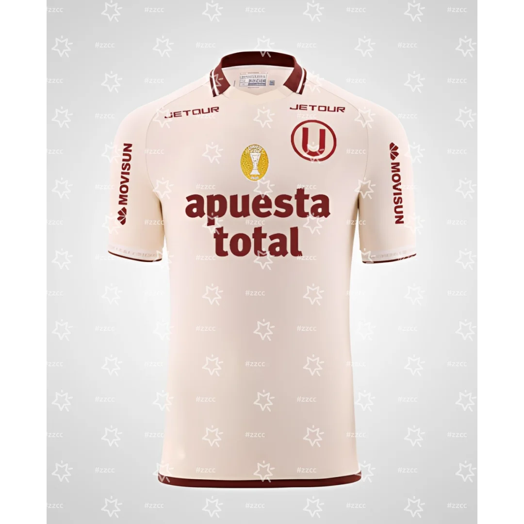 25-26 Universitario de Deportes football jersey Training Set fan gift Summer Sports Men's T-Shirt Kid's Tee Surfing T-shirt ﻿