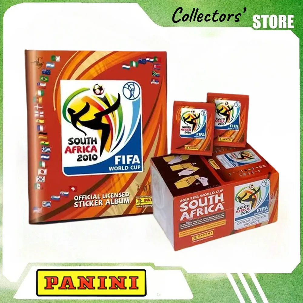 Panini 2010 Vintage Offizielle Fußball-Sammelaufkleber-Box, Seltene Limitierte Klassische Spielaufkleber, Fan-Souvenir-Geschenk