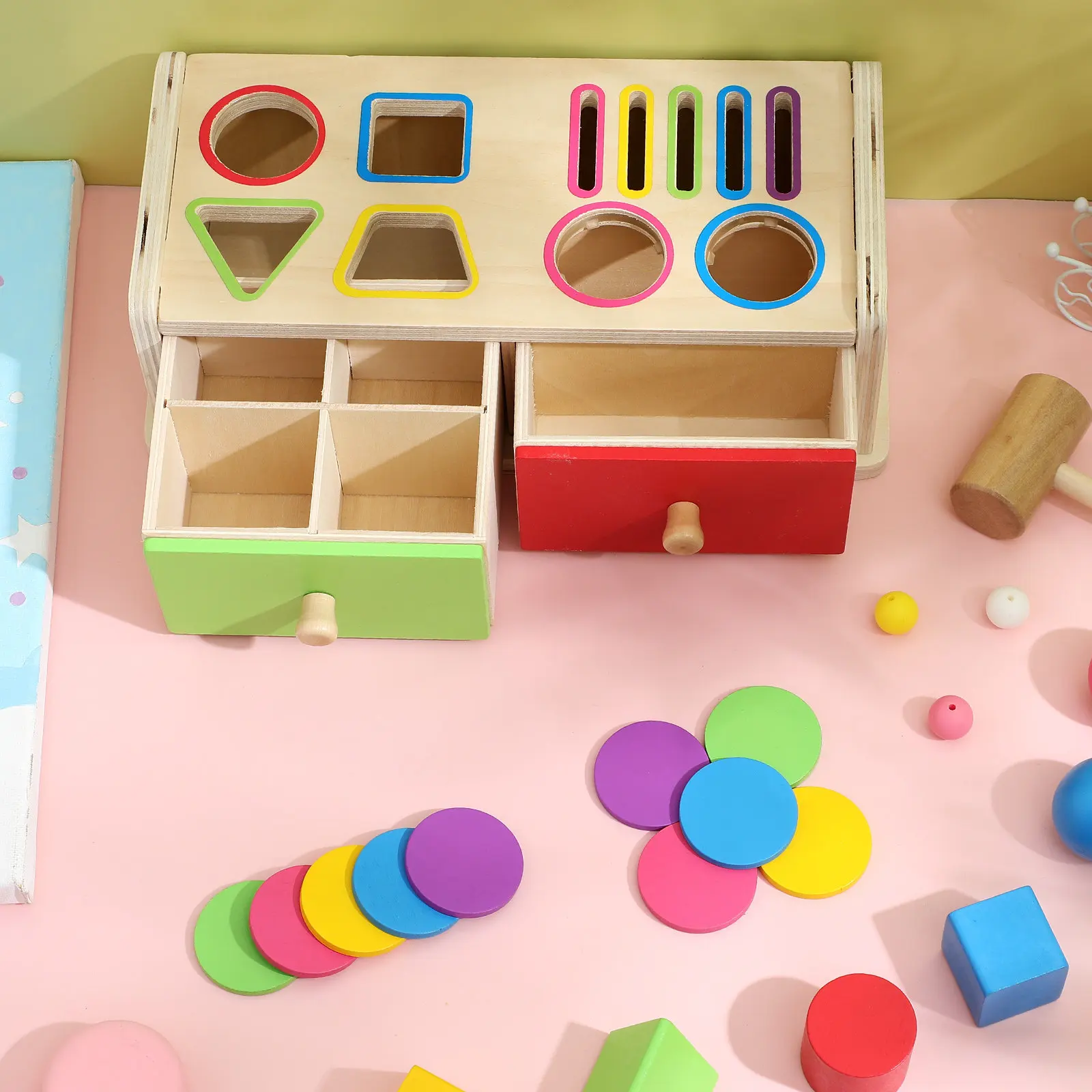 montessori-color-shape-sorting-learning-matching-box-wooden-sorter-activity-kids-early-education-cognitive-development-hand-eye