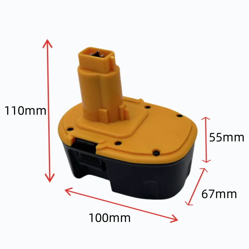 Batería de repuesto🔋18V y 12,8Ah pro Dewalt DC9096 DE 9503 DW 9095 9096 9098 XRP herramientas de taladro inalámbrico batería - náhled 2