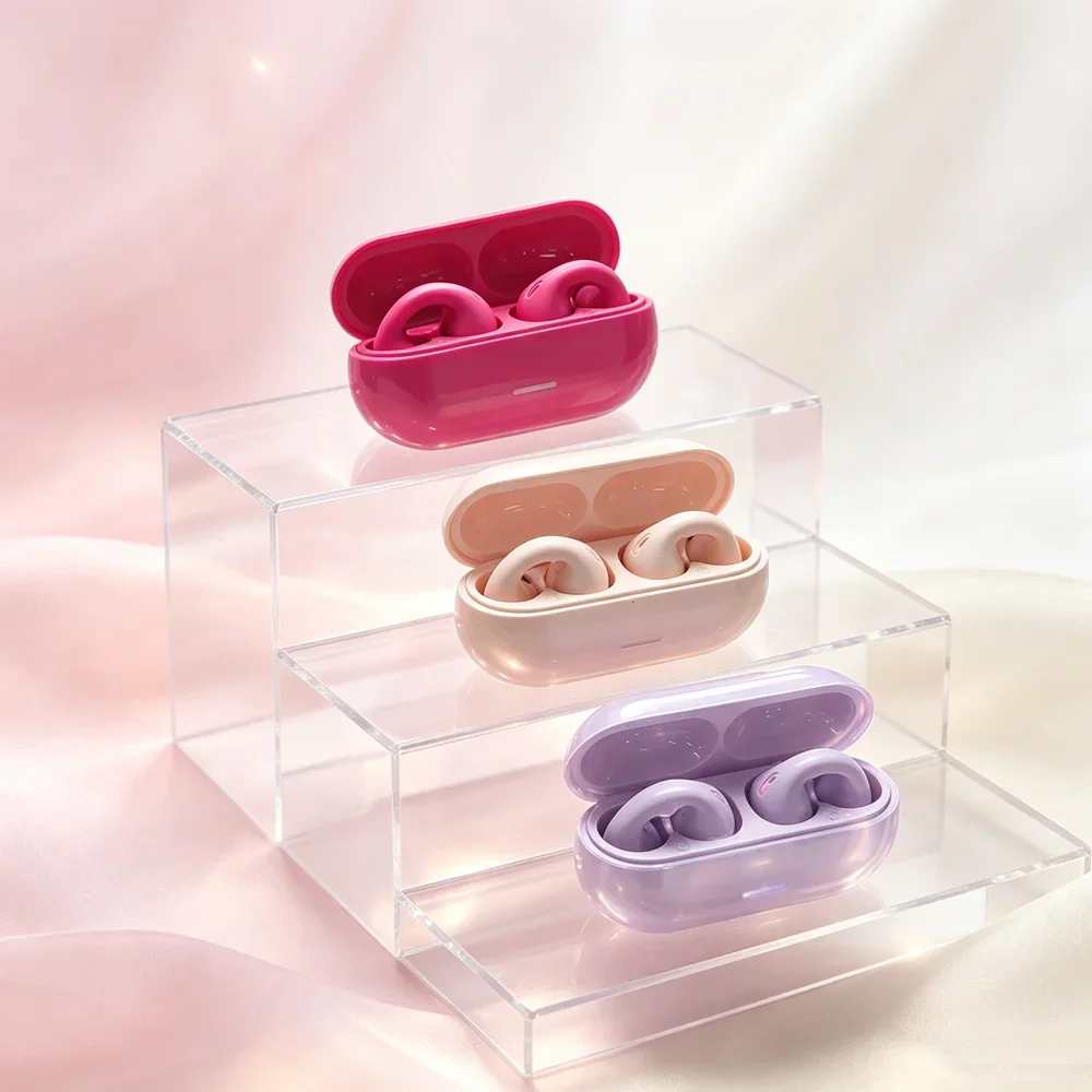 TWS Wireless Headset Fone Bluetooth Earbuds Present Layered Music Field, Snug Ear Shape, Portable Storage for Commuting