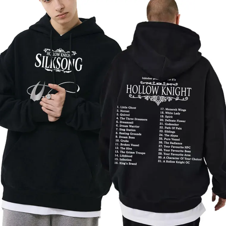 

Game Hollow Knight Graphic Hoodie Men Women Casual Fleece Cotton Pullover Unisex Fashion Oversized Hooded Sweatshirt Streetwear