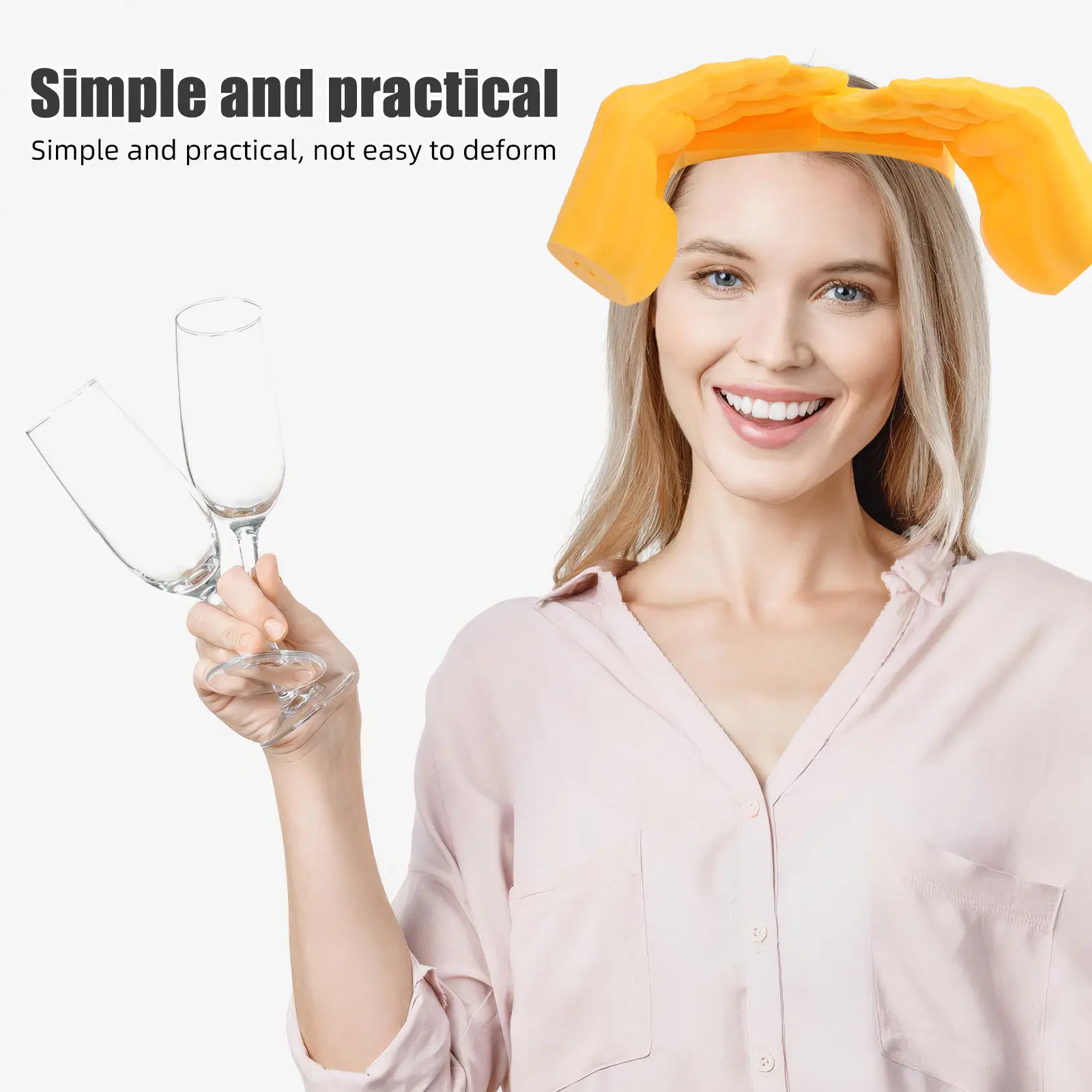 Palm Visor Funny Outdoor Accessory Festival Sun Gardening Beach Hat Compact Shade Adult Headbands view 4