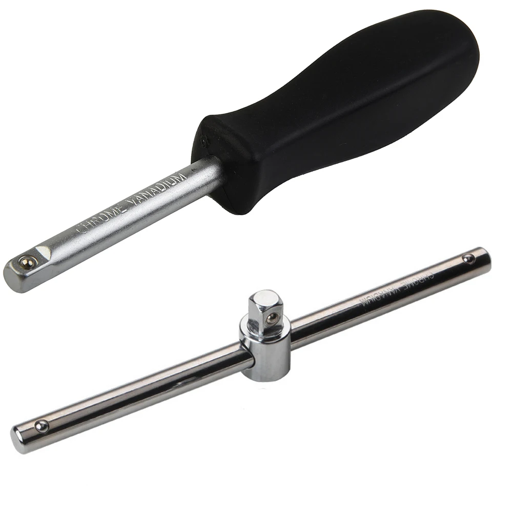 1/4 3/8 1/2 Spanner Slide Bar Extension Rod Socket Wrench Adapter Square Drive Handle Socket Wrench