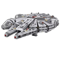 Space War Little Millennium Falcon Spacecraft Building Block Series compatible with 75105 Model Children's Christmas Gift