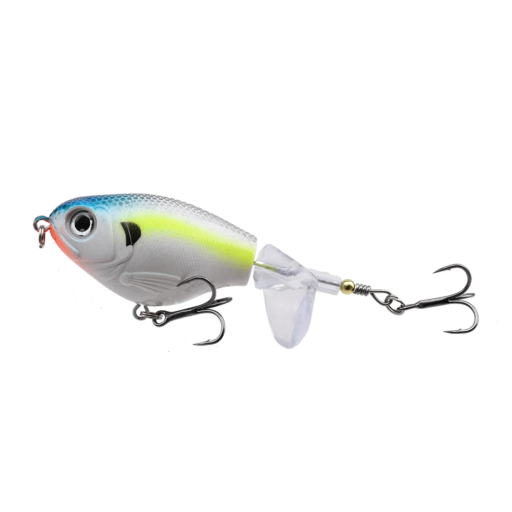 1pc Topwater Angeln Locken 11g/16g Whopper Popper Wobbler Künstliche Harten Köder Bass Popper Weiche rotierenden Schwanz Angelgerät