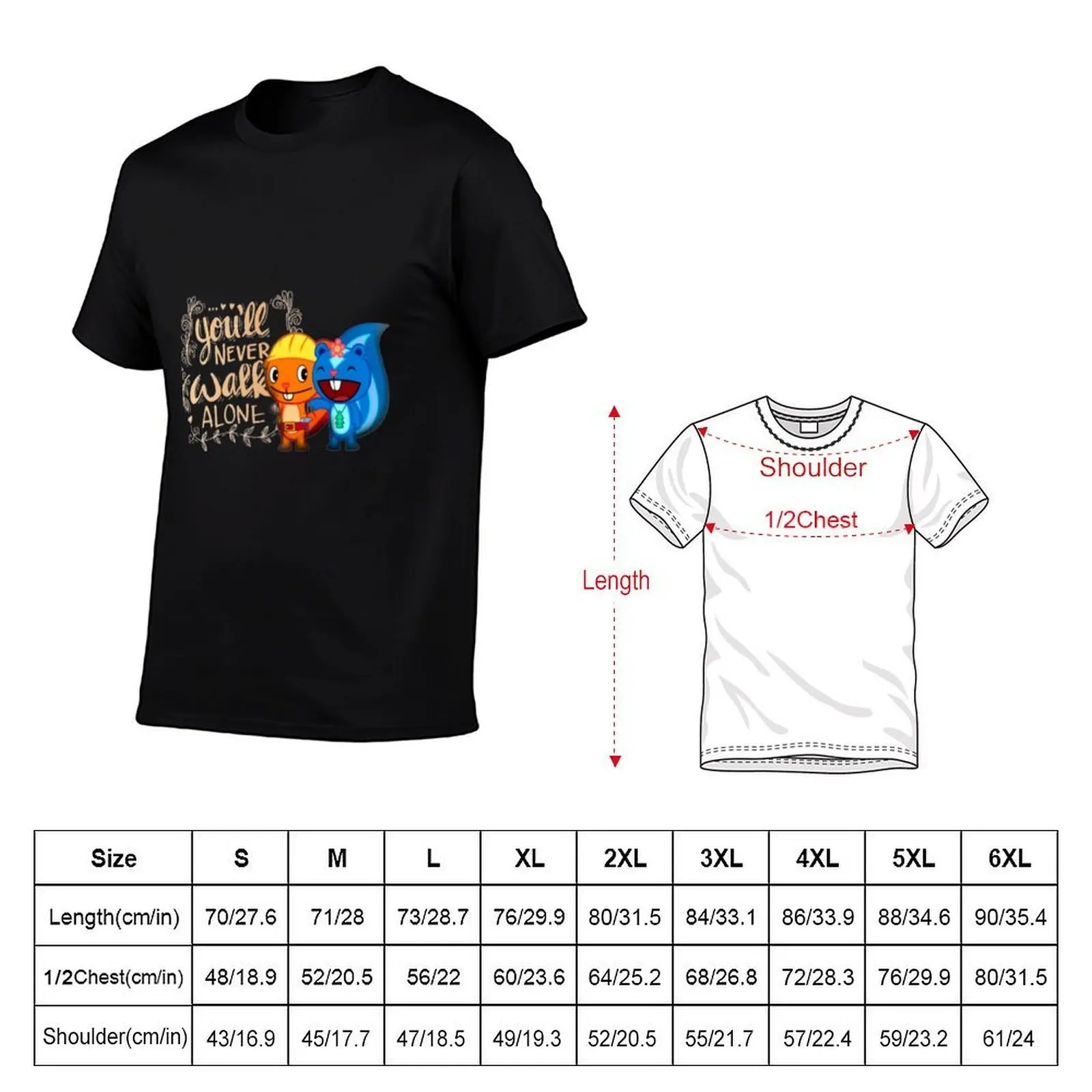 Petunia and Handy Happy Tree Friends - Magical T-Shirt, Summer Casual Cotton Tee, Oversized Streetwear Tops, Unisex Men Women