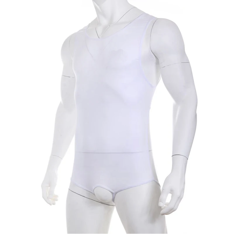 Sexy Herren Bodysuit Herren Trikot Mann Shaper Ganzkörper Unterwäsche männliche Körper Shape wear einteilige Jock strap Set