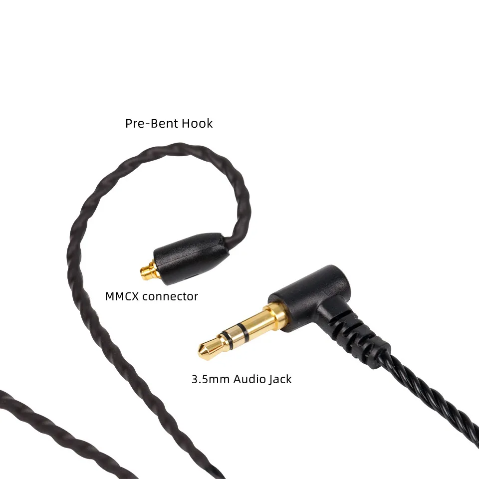 Soundlink In-Ear-Monitorkabel MMCX Kopfhörerkabel Draht IEM-Kabel MMCX-Anschluss Drahtlänge 50'' – Detail 2