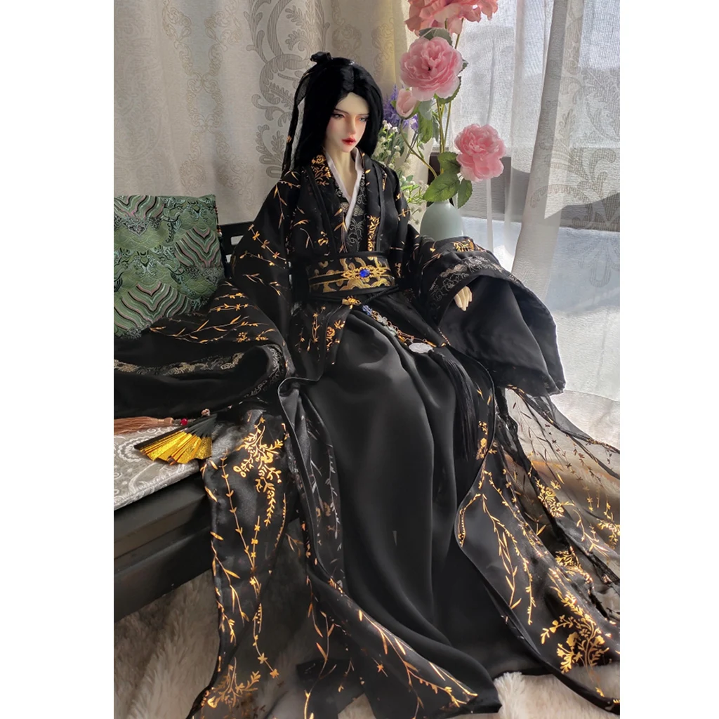 

1/4 1/3 Ancient Costume BJD Clothes Hanfu Robe Samurai Outfit For BJD/SD MSD SD13 POPO68 SSDF ID75 Uncle Doll Accessories C2249