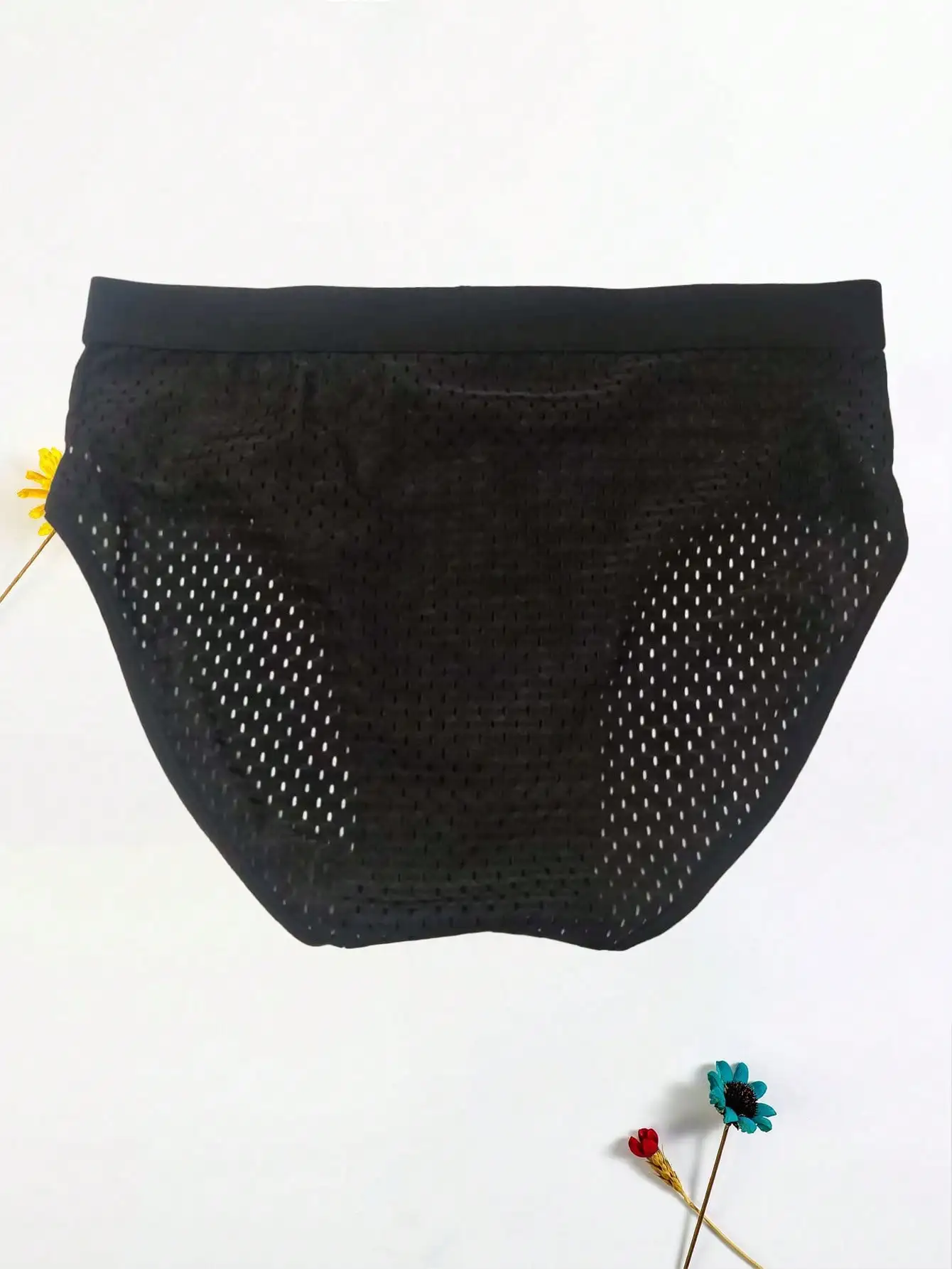 3 قطع من ملابس داخلية رجالية فضفاضة وبسيطة ومريحة متوسطة الخصر قابلة للتنفس